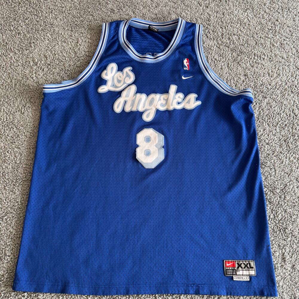 Kobe Bryant Vintage NBA 2004 Los Angeles Lakers Nike Jersey 2XL Blue Swingman